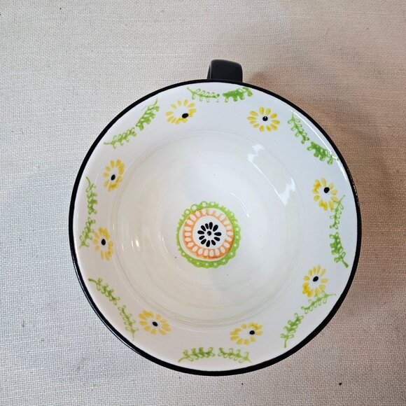 Signature Large Boho Stoneware Latte Coffee Mug Cup - Picture 6 of 6